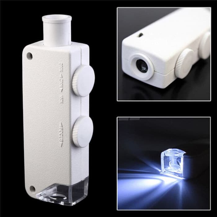 Mikroskop LED Pembesaran Max 200X u  Cek Uang Barang Antik dll   Promo