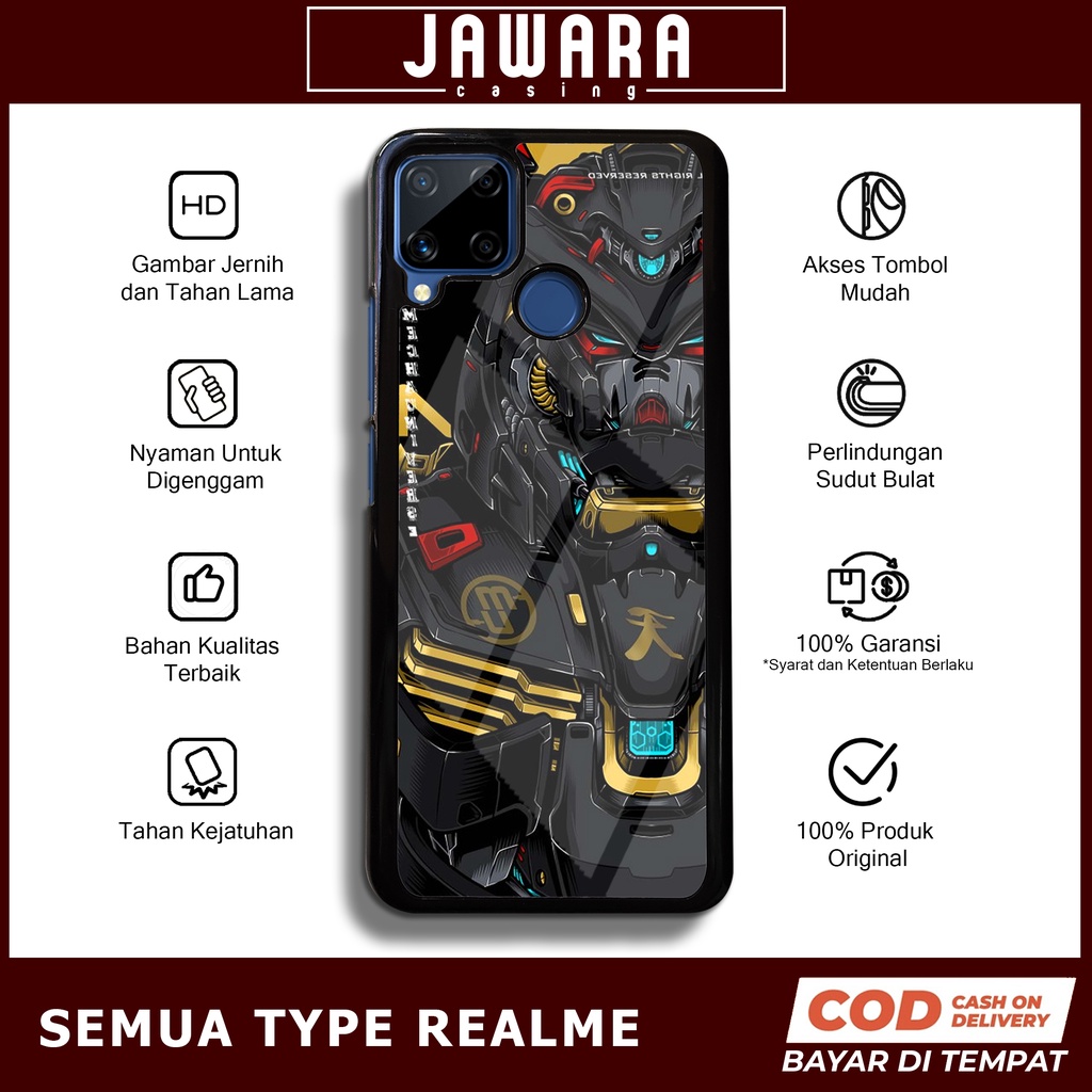 Case Realme C15 Case Hp Realme C15 Premium Glossy Jawara Casing [GDM1] Casing Hp Aesthetic Kesing Hp