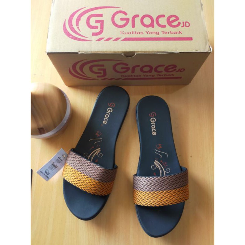 Sandal Grace (Rajut Selop) Tan - Mocca