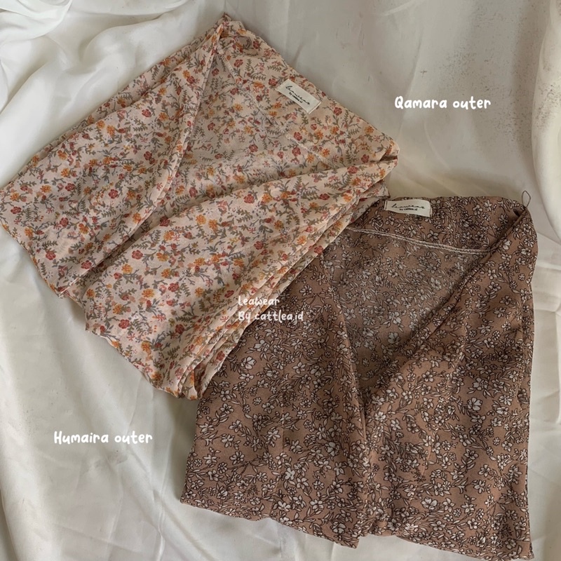 Outer / Cardigan motif bunga kecil