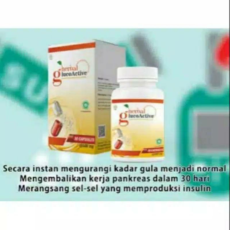 Glucoactive Herbal  Obat Diabetes Kencing Manis Asli Glucoactive