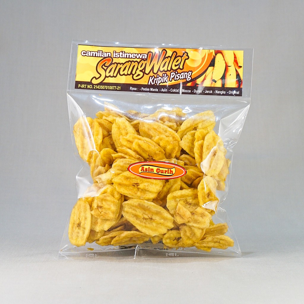 

Keripik Pisang ( Asin / Manis Pedas / Coklat ) - SarangWalet