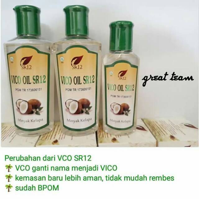 

VCO SR12 MINYAK KELAPA MURNI virgin coconut oil