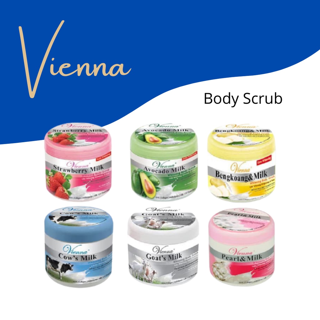 Jual Vienna Body Scrub Vienna Lulur Badan Alami Vienna Body Scrub Goats