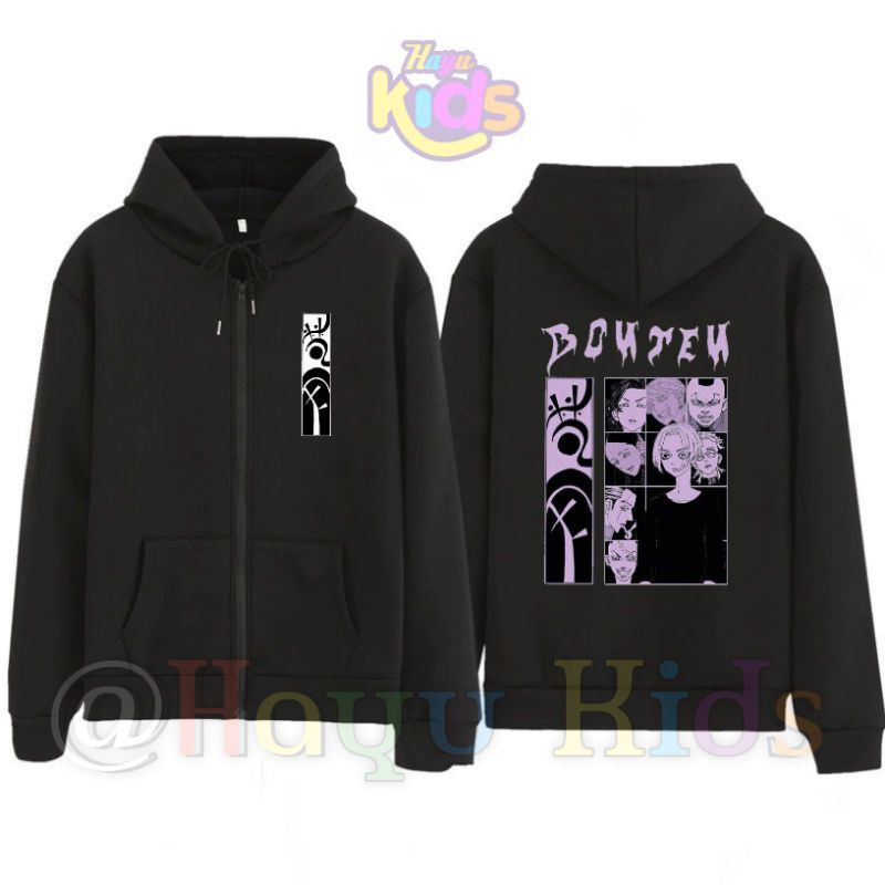 Sweater Hoodie Zipper Anak Bonten Tokyo Revengers Anime -Muakcloth
