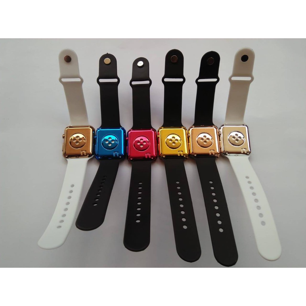 LED Watch - Jam Tangan Digital Wanita - Strap Rubber
