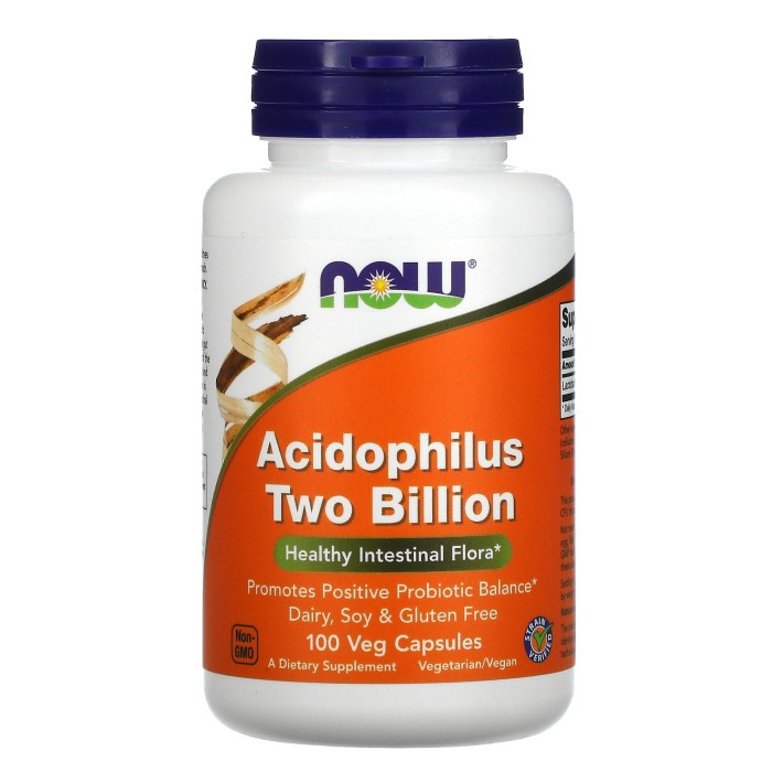 Now Foods Acidophilus Two Billion 100 Caps probiotic probiotik