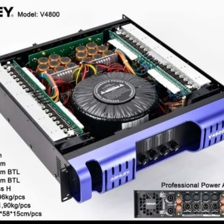 POWER ASHLEY V4800 4 CHANNEL ORIGINAL