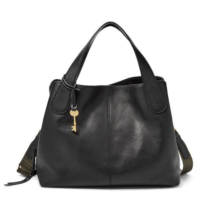 tas wanita Tas Wanita Original FOSSIL Maya Satchel Black tas pinggang original import branded Tas wa