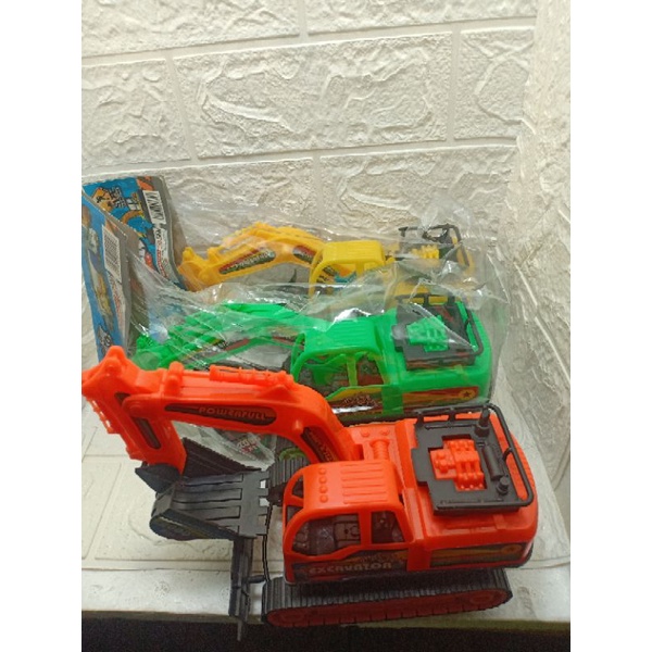 Mainan Anak Truk Beko Excavator bermesin Excavator Truck Mainan Edukasi Anak