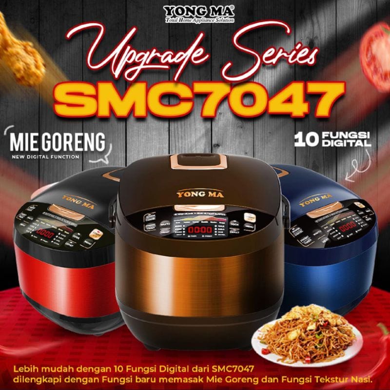 Yong Ma digital smc-7047 rice cooker 2 liter / magic com yongma smc7047 / yong ma 7047