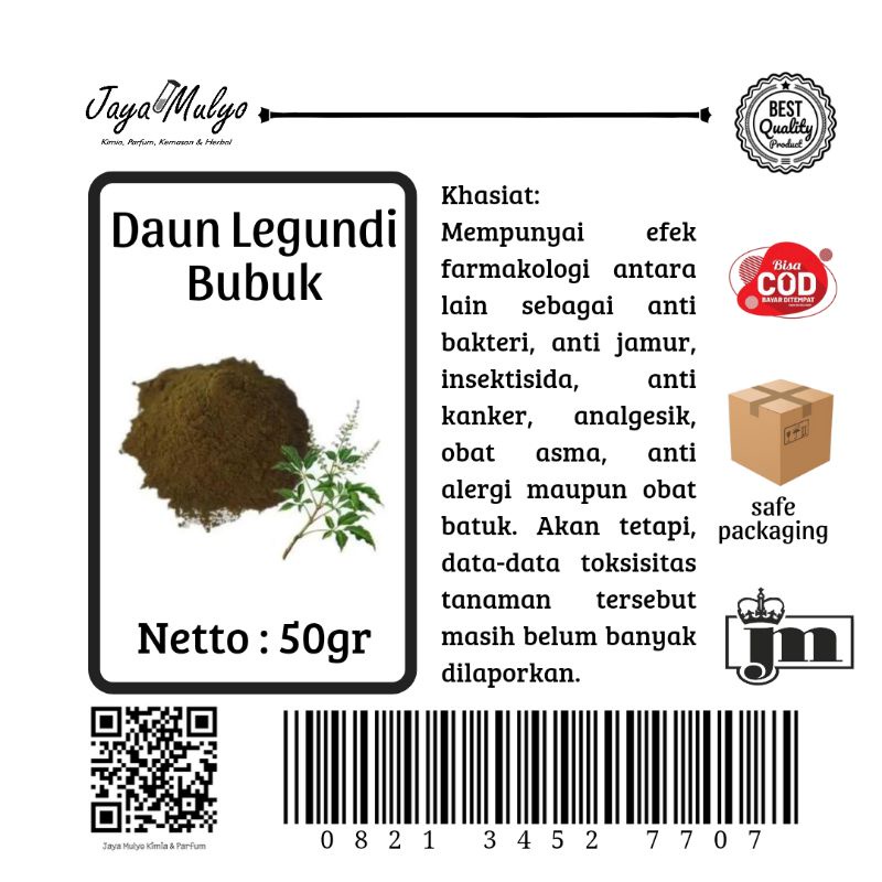 

Daun Legundi Bubuk (50gr)