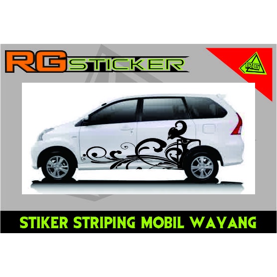 stiker striping wayang mobil avanza mobilio sigra calya ertiga innova dll