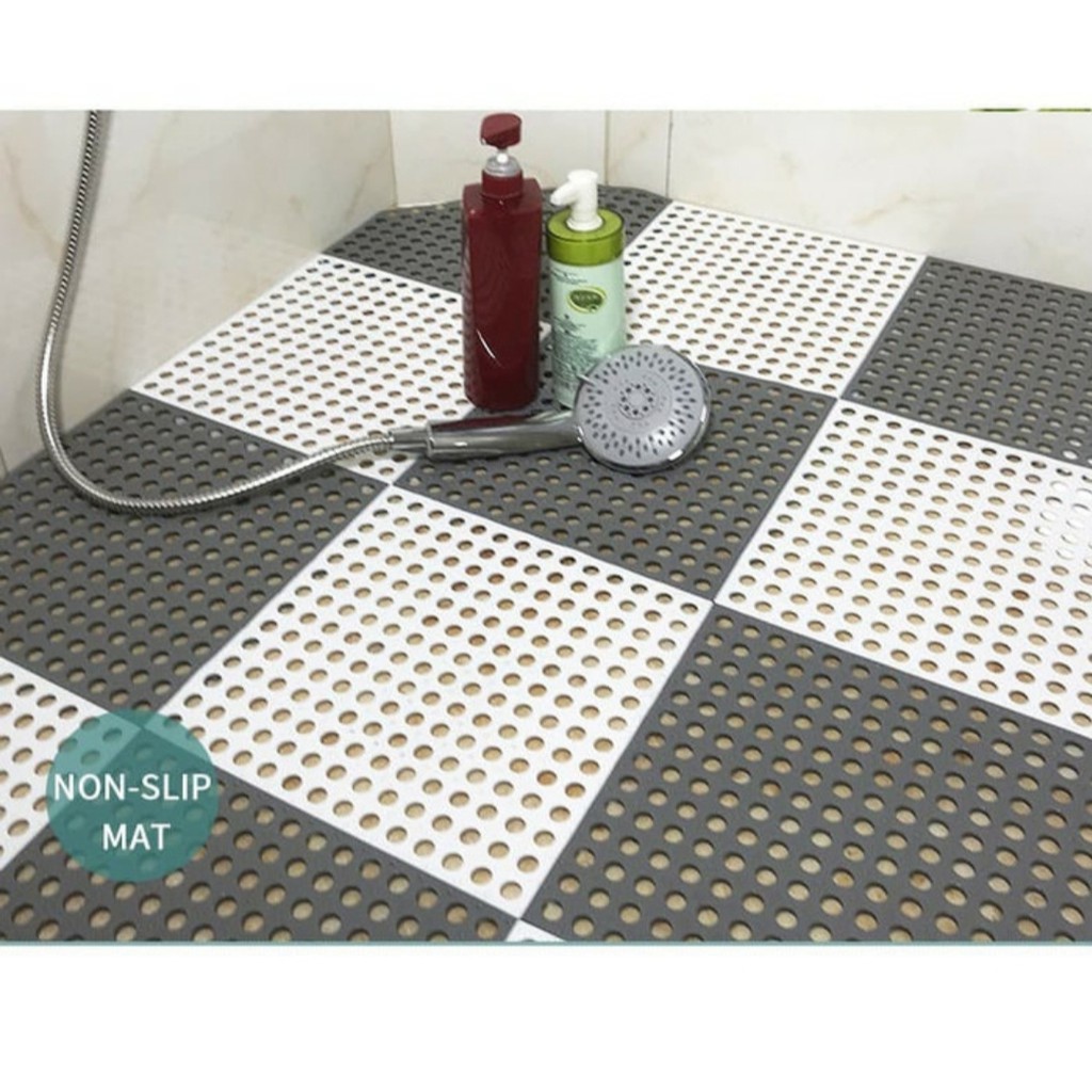 Karpet Kamar Mandi POLKADOT Bathroom Keset Anti Slip Mat 30x30 cm GHM