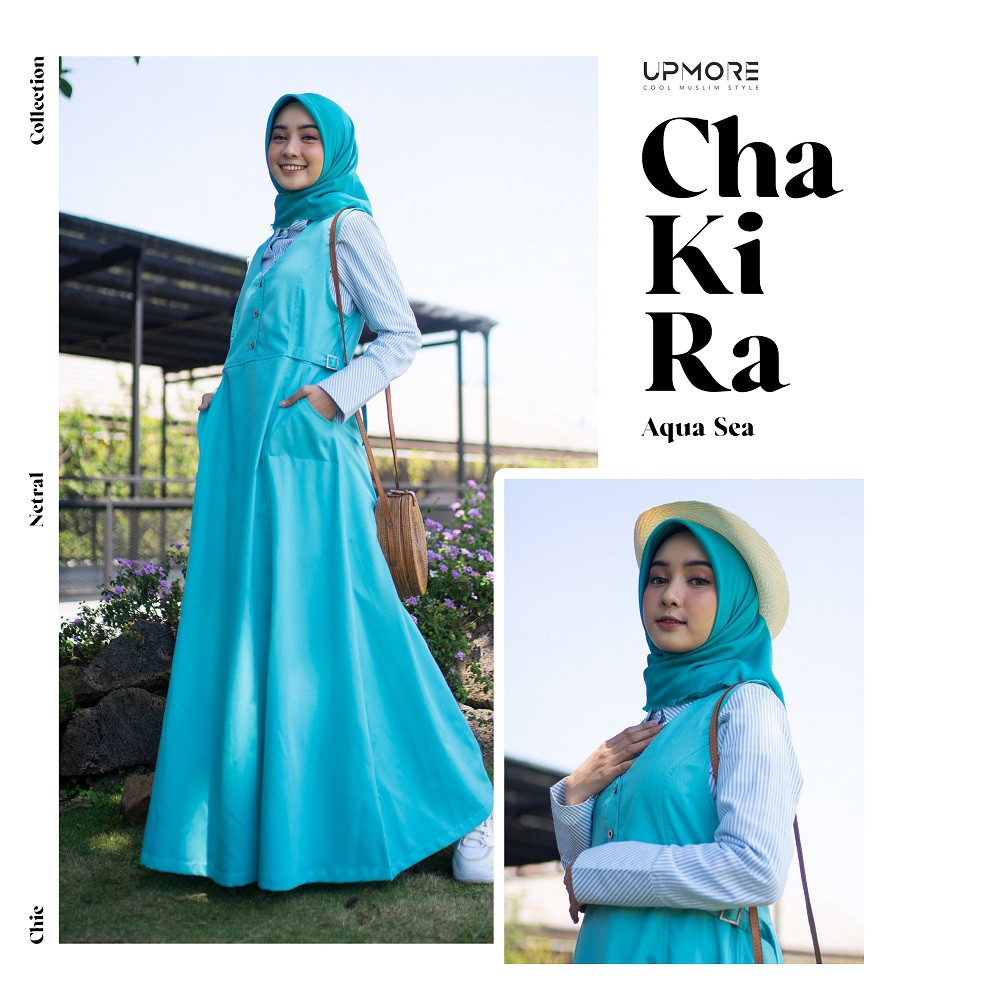 NEW Gamis Katun Original UPMORE CHAKIRA AQUA SEA