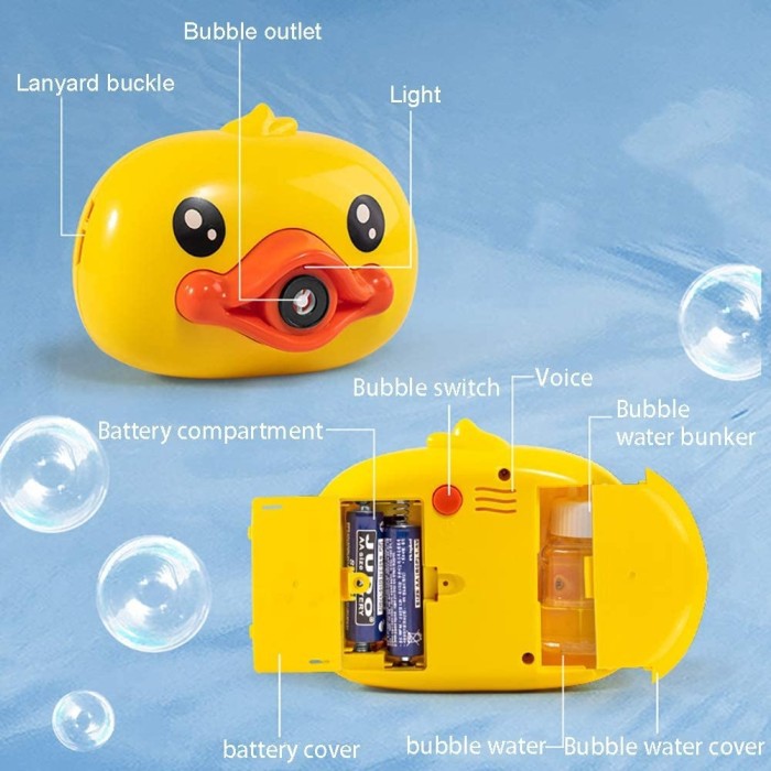 Mesin Gelembung Duck Bubble Machine Mainan Kamera Gelembung Anak