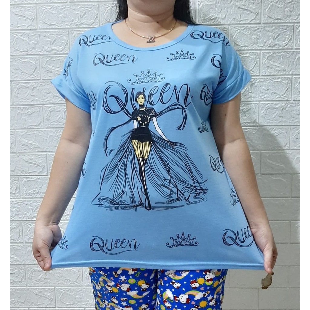 •CODKAOS WANITA UKURAN JUMBO MOTIF QUEEN/KAOS SUPER JUMBO HARGA MURAH MERIAH/KAOS WANITA TERBARU