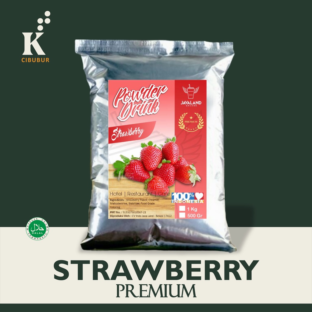 

Bubuk Minuman Instan PREMIUM STRAWBERRY Original Javaland 100% Halal MUI | Korean Strawberry Milk