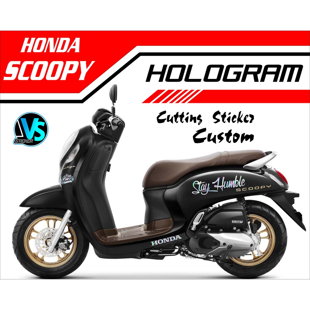 Striping Cutting Sticker STAY HUMBLE Stiker Honda Scoopy & Genio