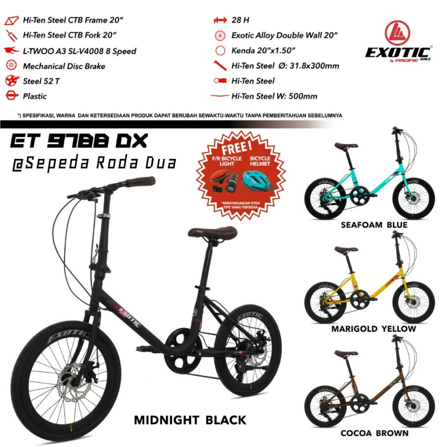 Sepeda Lipat / Minion / CTB 20" Exotic 9788 DX