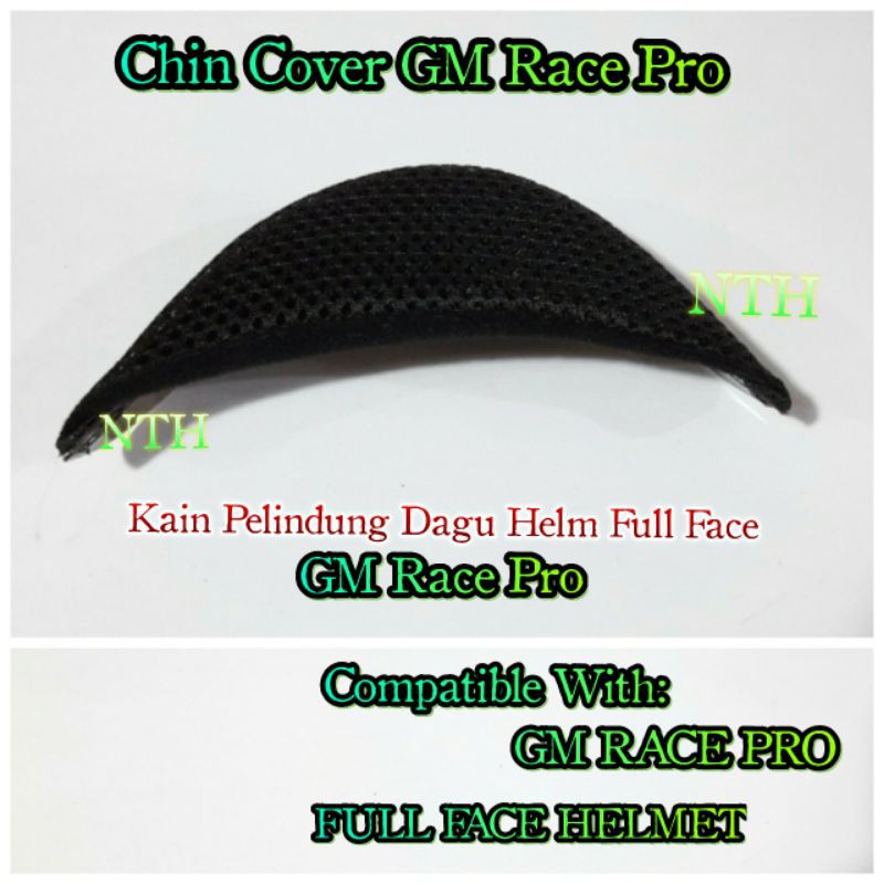 Chin Cover Helm GM Race Pro.Kain Pelindung dagu Helm Full face GM Race Pro