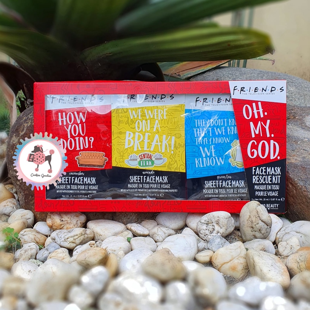 Friends TV Show Face Mask Rescue Kit 3pack