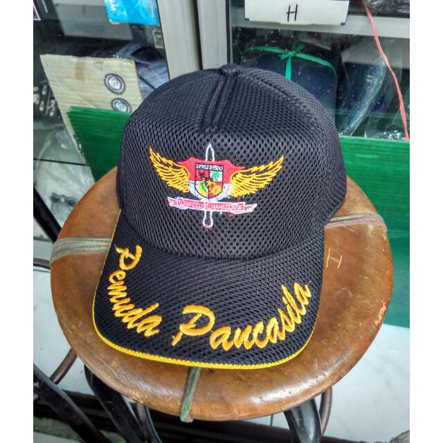 TOPI PEMUDA PANCASILA JARING DOUBLE MASK