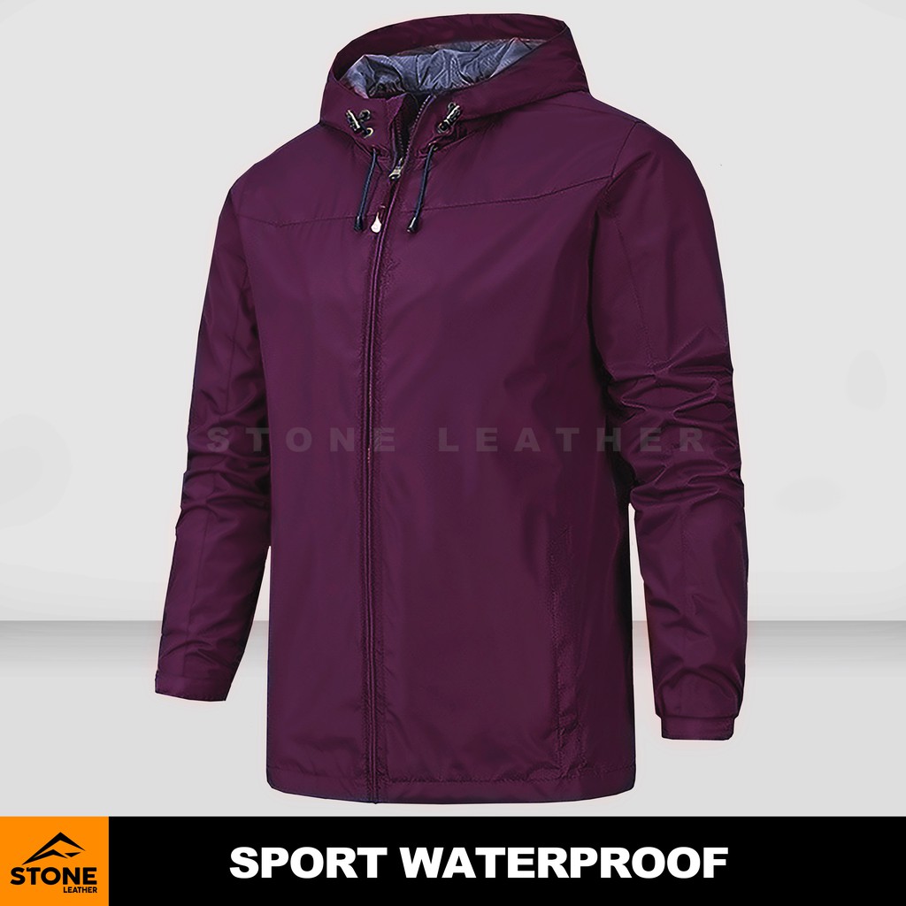 Jaket Taslan Pria Outdoor Sport Waterproof