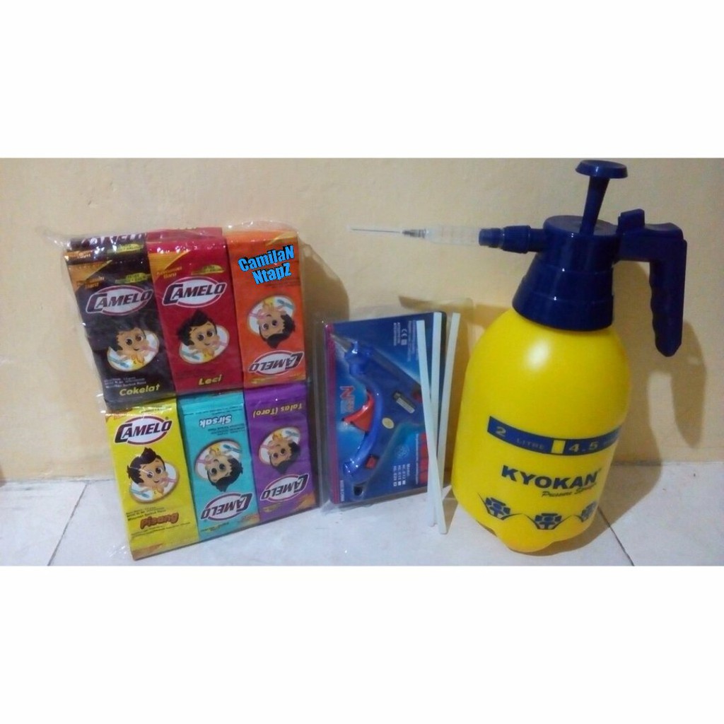 

Paket Usaha Es Camelo Inject / Suntik Camelo 120pcs On/Off Netto 1200 gr