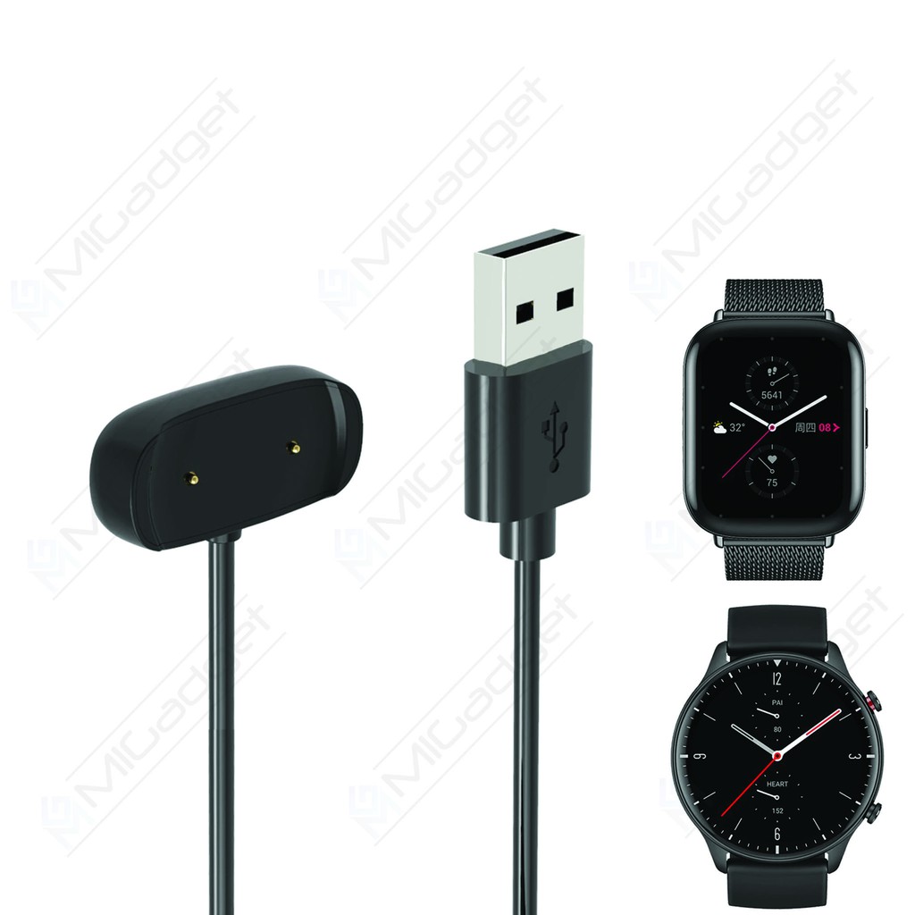 Dock Charger Kabel Charger Amazfit GTR 2 GTR 2E GTS 2 GTS 2E GTS 2 Mini Bip U Pro T-Rex Pro