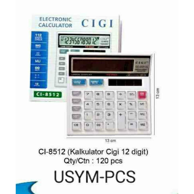 

Kalkulator 12 Digit CIGI 8512