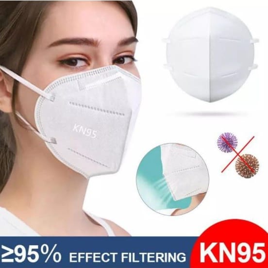 OS KN95 Masker Mulut Anti Virus Filtration Rate 95 Self Priming Filter