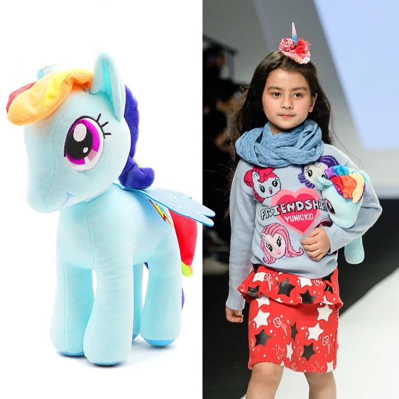 35cm Mainan My Little Pony Plush Toy Boneka Twilight Sparkle Pinkie Pie Stuffed Dolls Kid Girl Gift