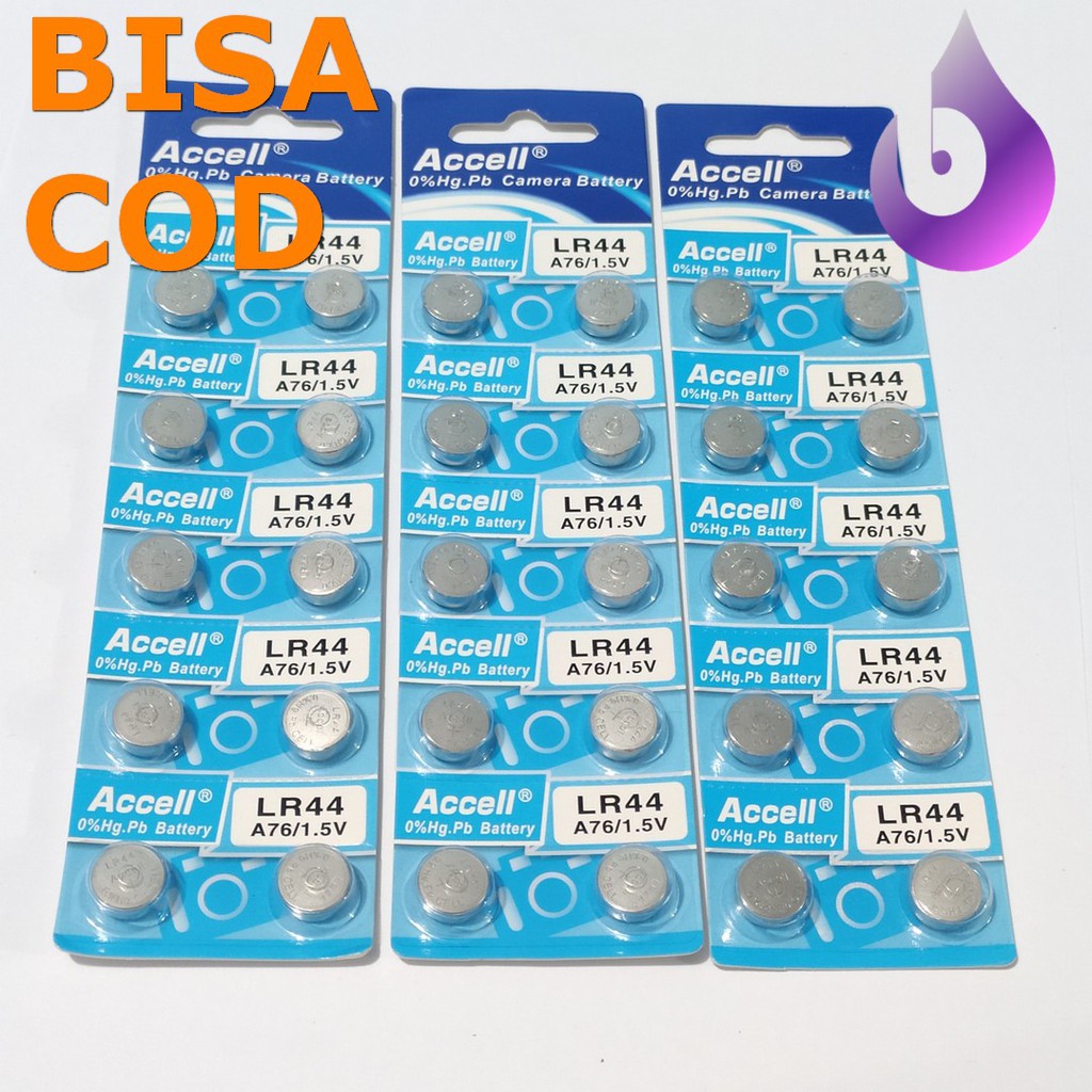 Battery batu Batre tipe LR-44 LR 44 A76 untuk Mainan kalkulator