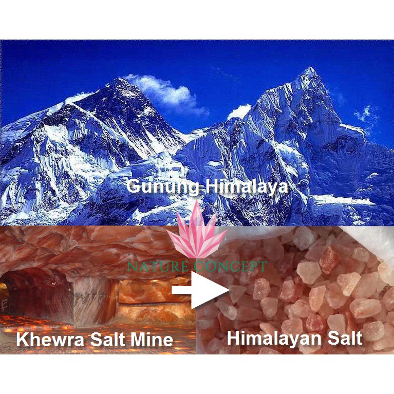 Garam Himalaya Halus Fine Himalayan Salt 1 KG 1000 grams