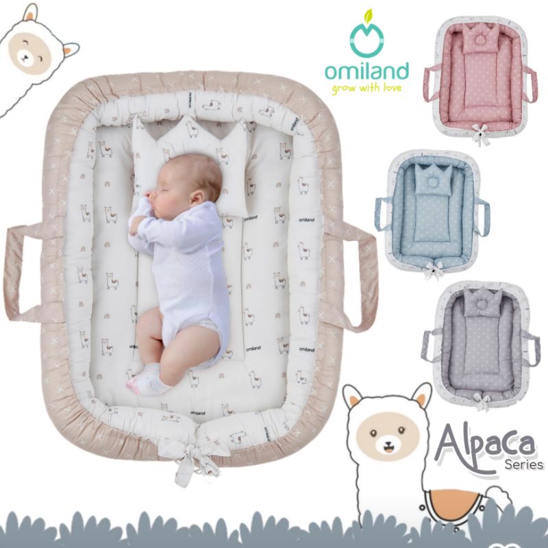 Omiland Kasur Bayi Serut + Kelambu Alpaca Series