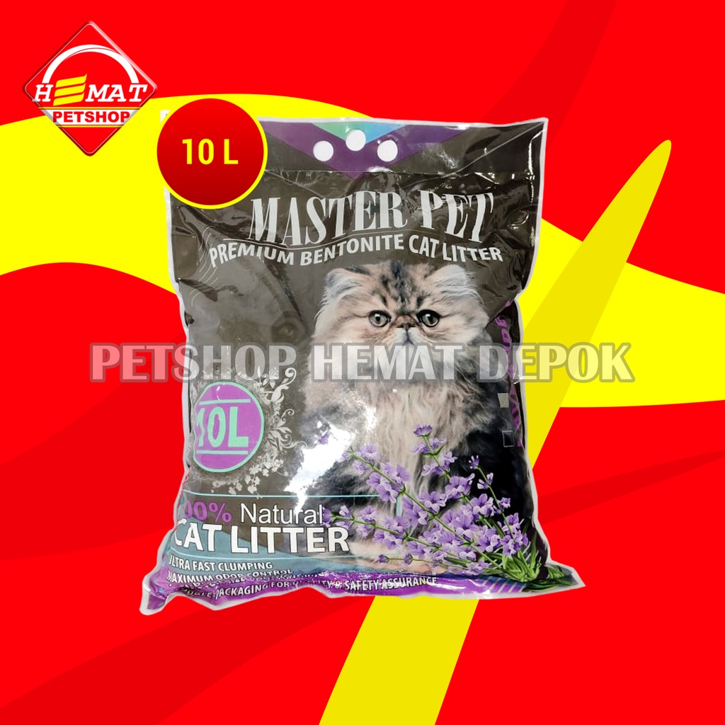 Pasir Kucing wangi Gumpal Clumping Master 10 Litter