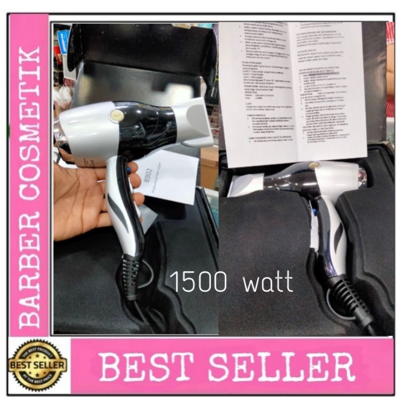 tuft hairdryer hair dryer tuft 8902 / 1500 watt hair dryer profesional salon