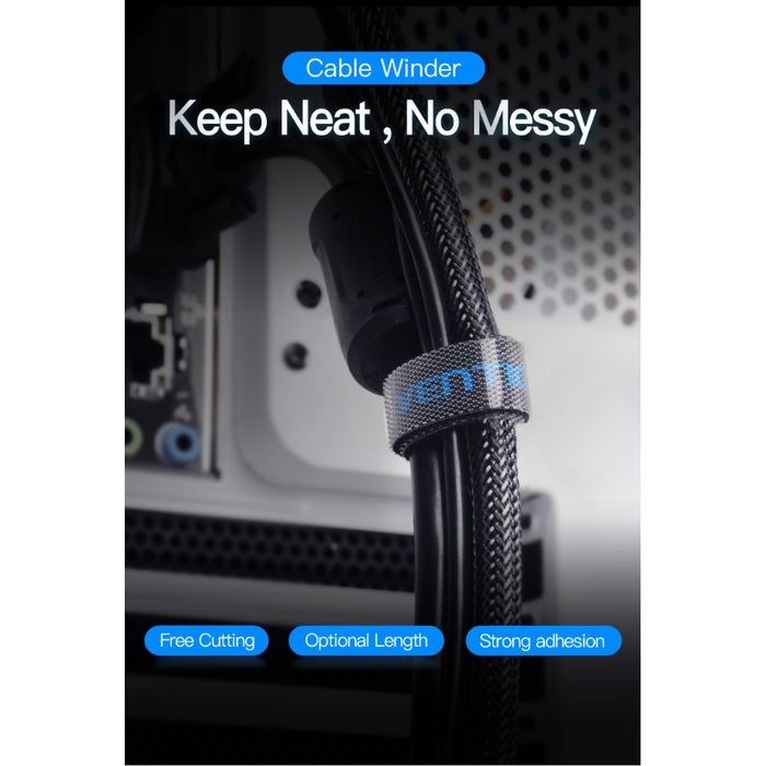 Cable Ties Vention Winder Protector Earphone Velcro Organizer - KAABA