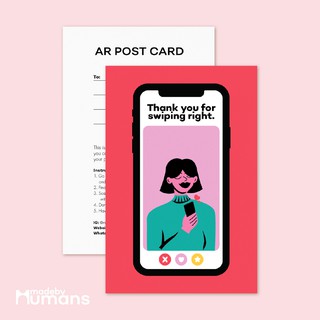 Kartu Ucapan Cinta Postcard AR: Tinder