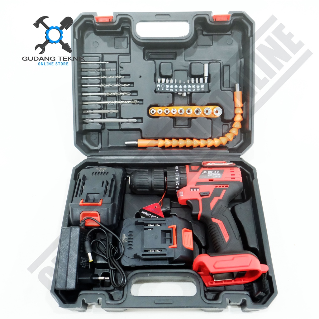 Mesin Bor Beton BATERAI BULL BL26LI / CORDLESS Impact Drill BULL BL-26LI