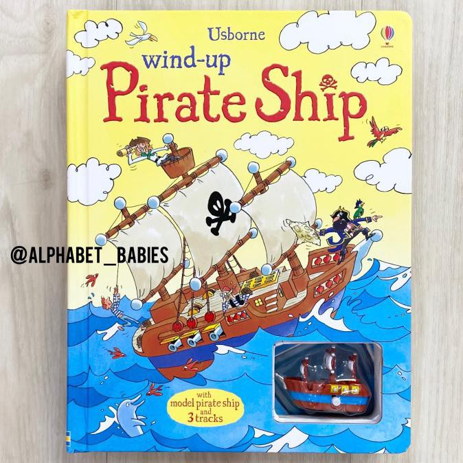 Usborne Wind Up Pirate Ship (With Model Pirate Ship And 3 Tracks)