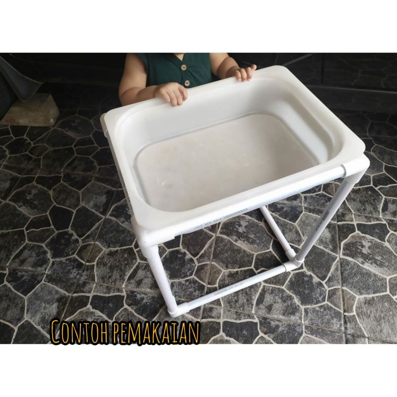 amahrip Rangka kecil meja sensory play anak table sensory play