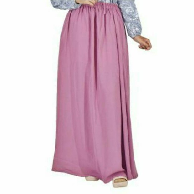 ROK POLOS WOLFIS PANJANG/ OOTD MUSLIMAH