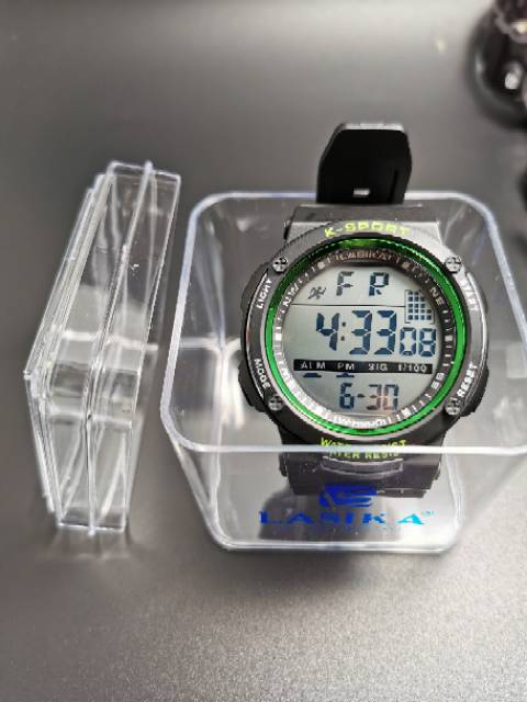 Jam tangan digital Sporty water Resist Lasika 901hitam