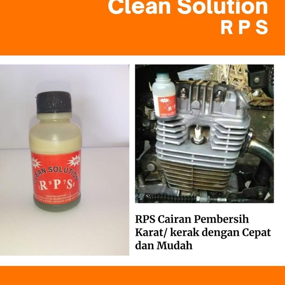 [TA1175] Menghilangkan Karat dan Kerak Cepat Mesin Pada Motor dan Mobil | Clean Solutin "RPS" 50ml [