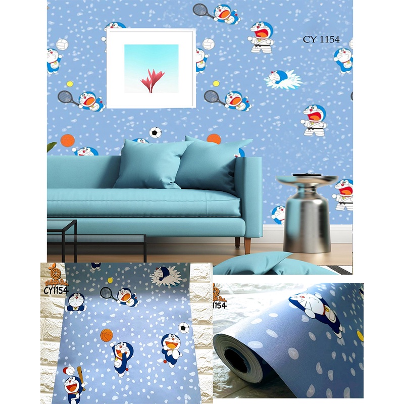 Wallpaper dinding Wallstiker kamar tidur Wallpaper hiasan dinding cantik Wallpaper aestetic 45cm x 9m Karakter