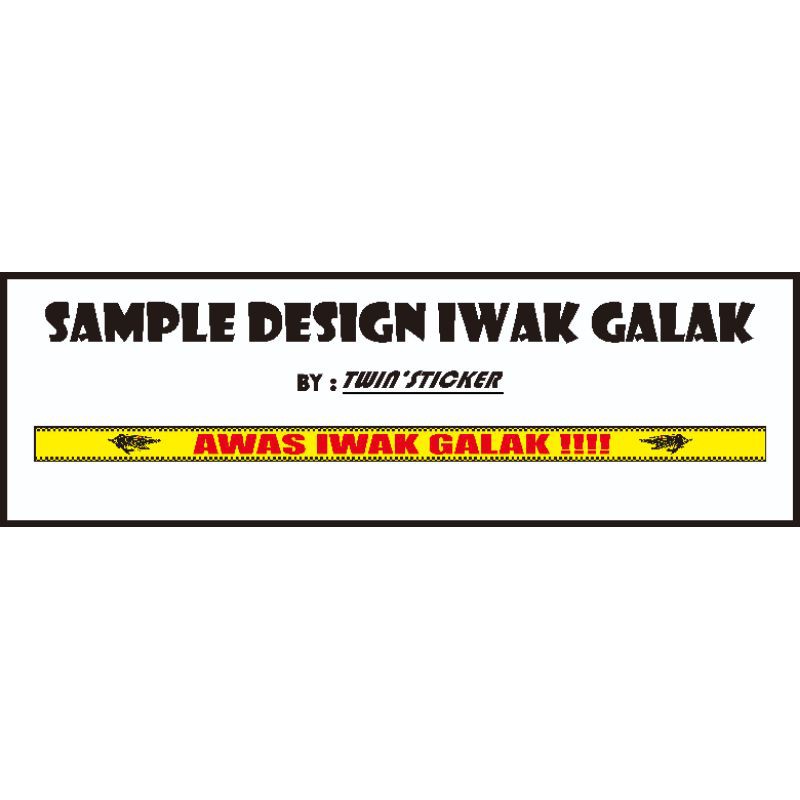 Stiker Iwak Galak Premium