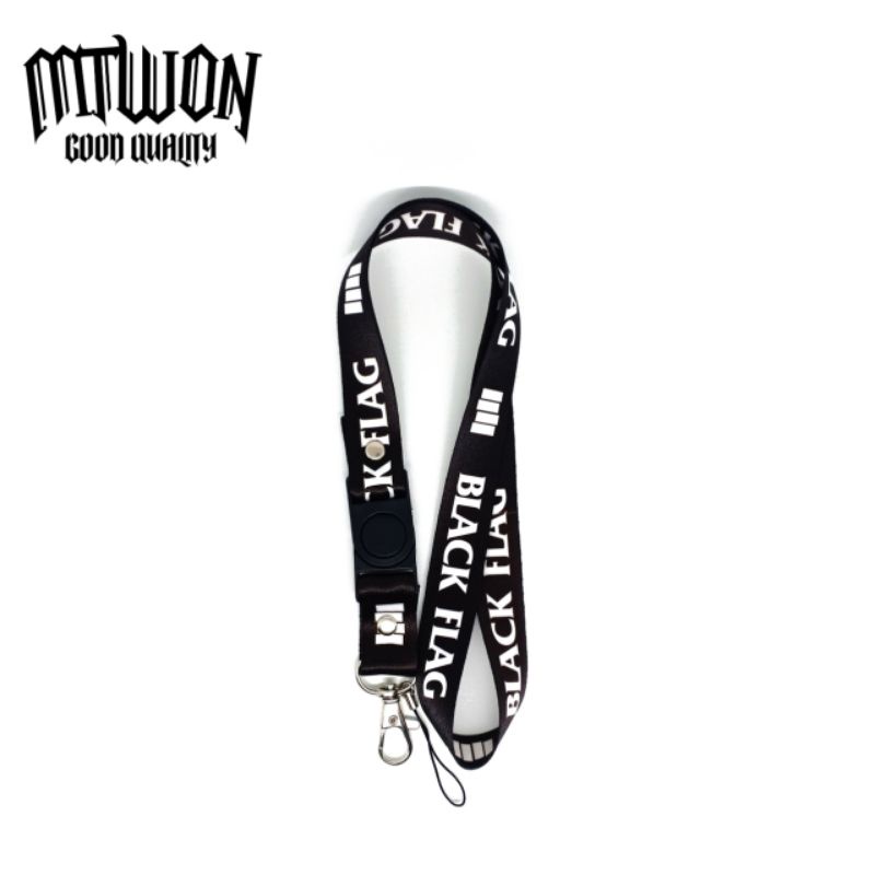 

TALI LANYARD BLACK FLAG - TALI ID CARD GANTUNGAN KUNCI GANTUNGAN FLASHDISK GANTUNGAN NAMETAG TALI LANYARD BEST SELLER COD