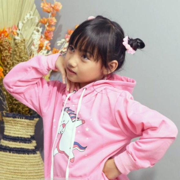 SWEATER HOODIE ANAK UNICORN DANCING - ATASAN HALUS PREMIUM